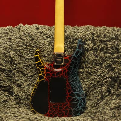 Charvel Fusion Deluxe Guitar, 80's Japan, Rainbow Crackle + HDSC Ships WW image 10