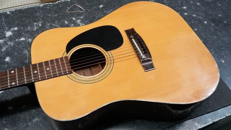 Vintage Ventura V-6 Acoustic Guitar (Made in Japan, Natural Gloss) image 1