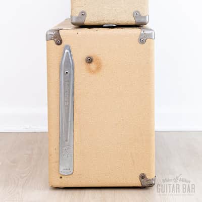 1962 Fender Tremolux Brown Panel Pre-CBS Blonde Piggyback Tube Amp 2x10 w/ Altec 425-8A image 6