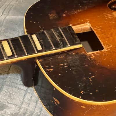 Vintage Gretsch for restoration / repair / luthier ELECTROMATIC 1953. or 1954 - Sunburst (worn) But original image 7