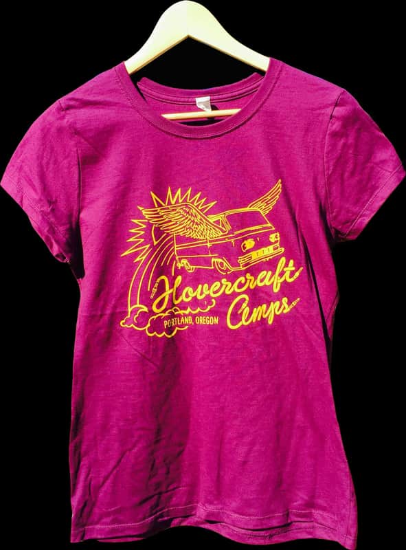 hovercraft Girls Size MEDIUM Purple Shirt image 1