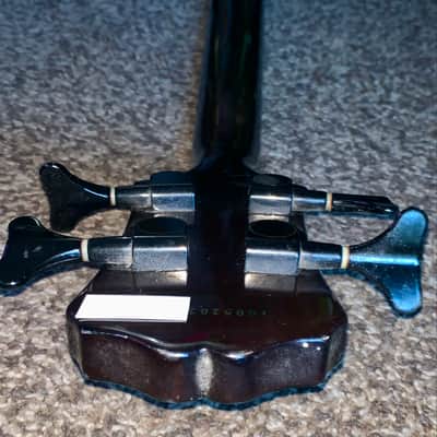 Epiphone Les Paul Special Bass Trans black Flame top electric guitar image 9