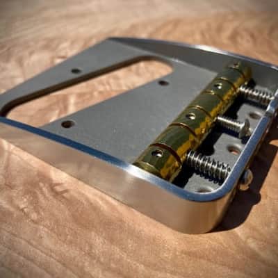 Van Dyke-Harms B/G Bender Telecaster Bridge & Monolithic Saddle Combo 2023 - Stainless Steel image 3
