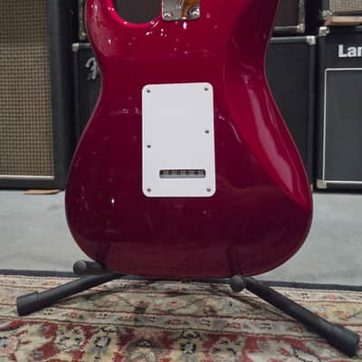 Fender Jimmy Vaughn Partscaster Strat W/ Highway 1 Neck & Kinman PUs - 2006 - Candle Apple Red W/ HSC (C016-26) image 9