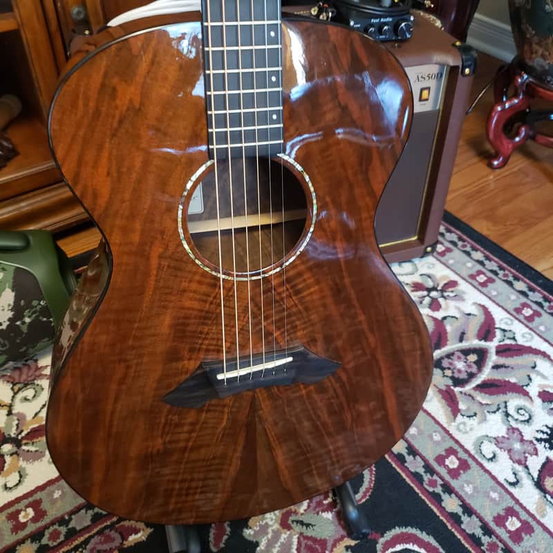 Breedlove SC20/W | 1990's Serial No. 2465 | Highly Figured Flamed Walnut | Signed Steve Henderson image 1