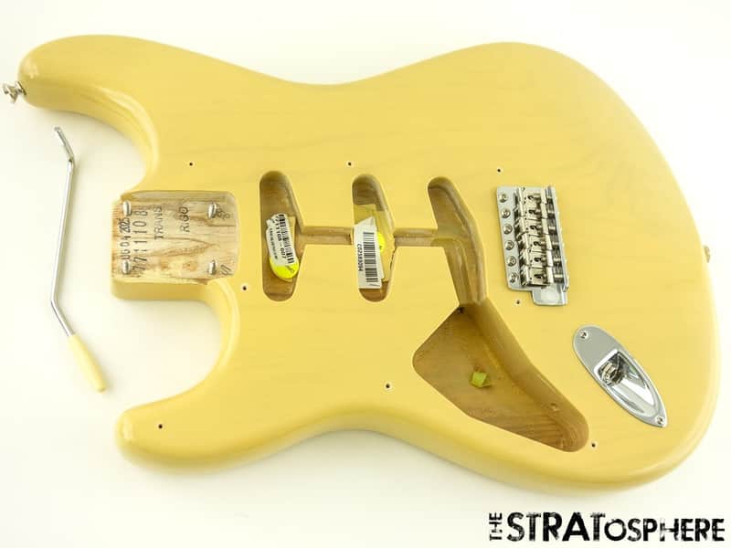 LEFTY Fender AV II American Vintage 1957 Strat BODY &HARDWARE Ash Vintage Blonde image 1