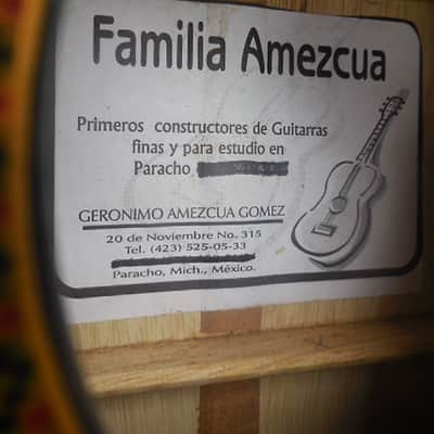 Geronimo Amezcua Gomez Familia Amezcua Paracho Solid Classical Guitar image 7