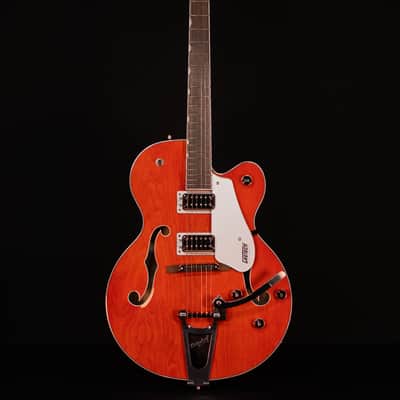 Gretsch G5420T Electromatic Hollow Body Single-Cut with Bigsby, Laurel FB, Orange Stain image 5