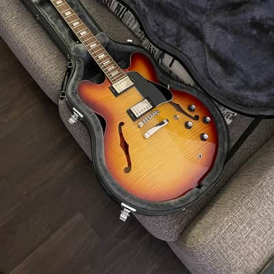 Epiphone 335 Inspired By Gibson - Raspberry Tea Burst image 9