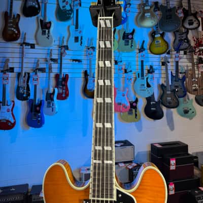 Eastman Guitars T486-GB Thinline Semi-hollowbody Electric Guitar - Goldburst, w Case, Free Plek! 822 image 6