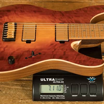 Mayones Aquila Elite S 7 B26.5 - Birdseye Maple - Lava Burst Gloss - 7-String image 9