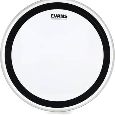 Evans EMAD2 Clear Bass Drum Batter Head - 20 inch Bundle with Evans Resonant Black Tom Head - 14 inch image 3