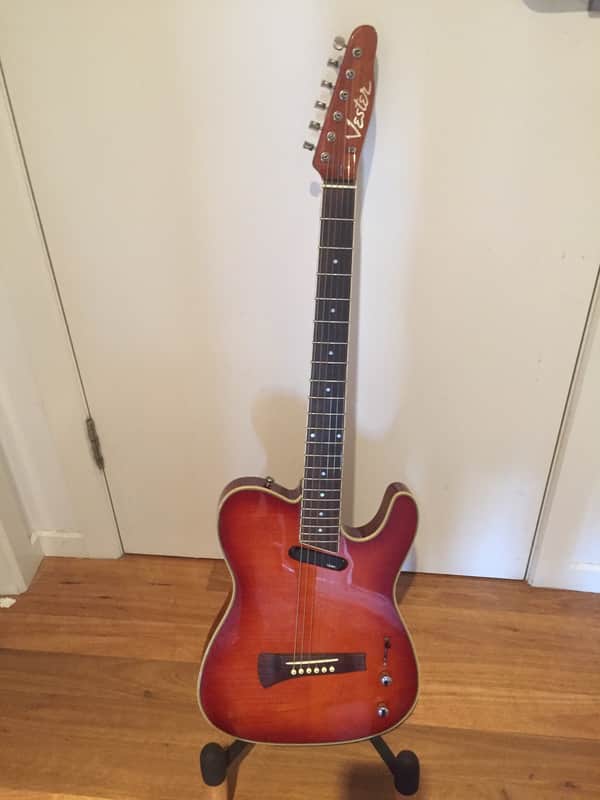 VESTER Hybrid TeleCoustic ( Tele-Acoustic) VESTER Hybrid TeleCoustic ( Tele-Acoustic) 1980's Honey image 1