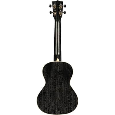 Kala KA-SDH-T All Solid Salt & Pepper Doghair Mahogany Tenor Ukulele image 3