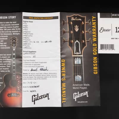 2017 Gibson J-35 Banner Reissue - Antique Natural | USA All Solid Slope Shoulder Dreadnought J-45 Style Acoustic Guitar L.R. Baggs Pickup | CoA OHSC image 19