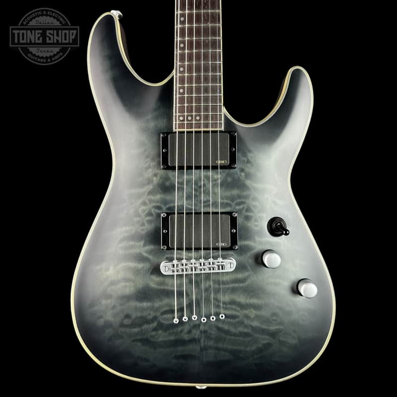 Used Schecter C-1 Platinum 6 Satin Smoke w/bag TSU25187 image 1