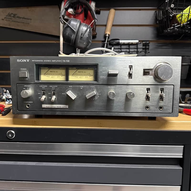Sony TA-F6B Late 70s - Grey. Works! Partially Restored! Dual Voltage! image 1