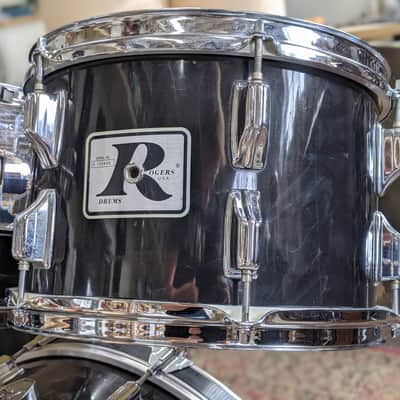 Rogers Big R 4-Piece Black Drum Set image 3