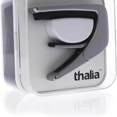 Thalia Guitar Capo Exotic Series TH-CC200-EI Chrome Ebony Inked Wood Inlay image 2