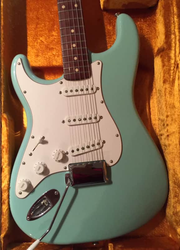 Fender Custom Shop 1961 NOS Stratocaster Lefty 2007 Aged Daphne Blue image 1