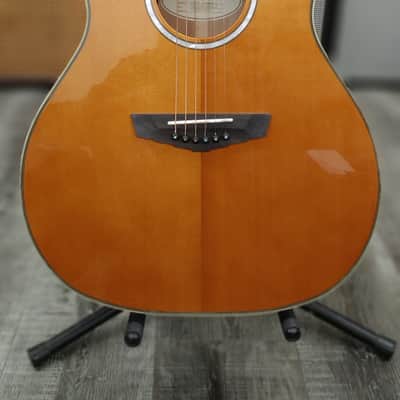 D'Angelico Excel Gramercy Vintage Natural Acoustic-Electric Guitar DAEG200VNATGP2 w/ Gig Bag image 2