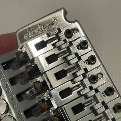 2000's Jackson Dinky Guitars JT-580LP Chrome Licensed Floyd Rose Tremolo Guitar Bridge & Arm image 16