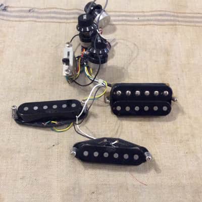 Used G&L Electric Guitar Import Wiring Harness Assembly & Pickups Legacy HSS Strat Style image 10