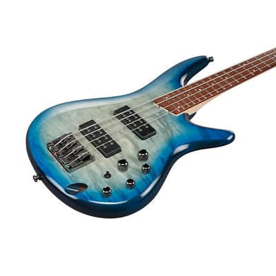 Ibanez SR400EQM-SCB Standard Soundgear Bass - Stained Cosmic Blue Starburst image 3