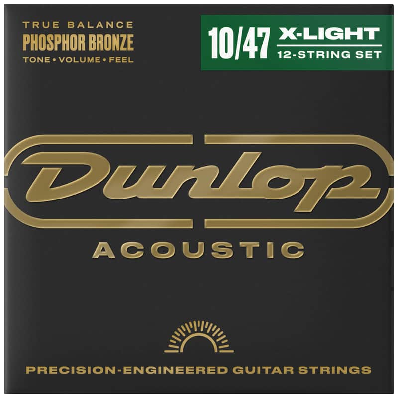DAP1047J Phosphor Bronze Light 12 Cordes 10-47 Dunlop image 1