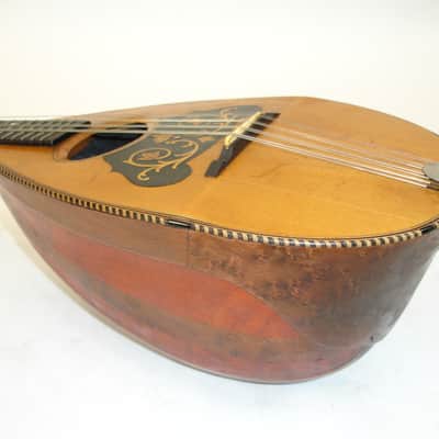 Vintage 1900's HA Weymann & Son Keystone State Melon Body Mandolin w/ Case image 8