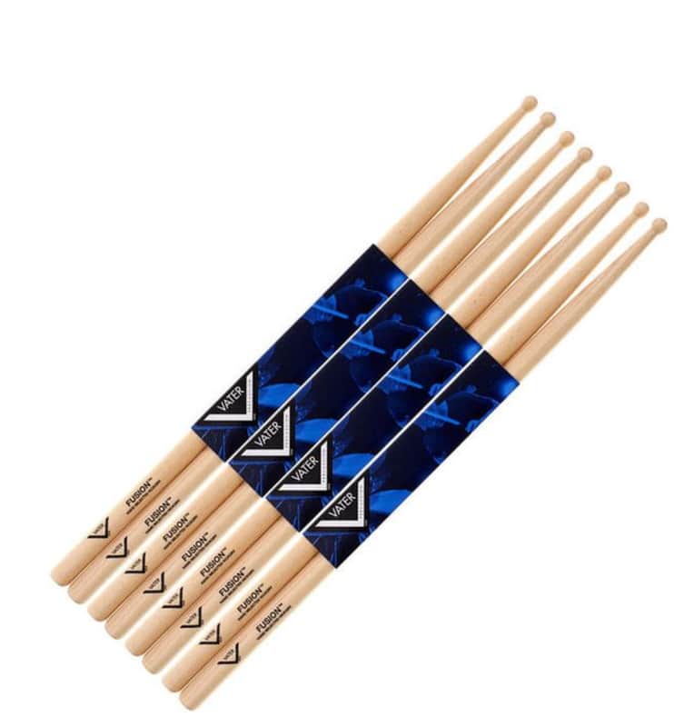 Vater Fusion Hickory Drum Sticks Consumer 4 Pair Value Pack VTR-VSPFW image 1