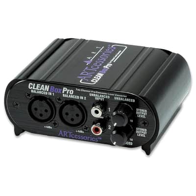 ART CLEANBox Pro Dual Channel Level Converter Bundle with 2x 3ft Pig Hog 8mm XLR Mic Cables & Polishing Cloth – Converts Between Consumer & Pro Line Levels, Balanced & Unbalanced Signals image 5