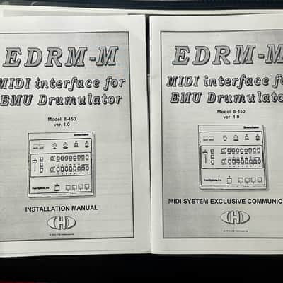 E-mu Drumulator w/ EDRM-M Midi mod and manuals image 9