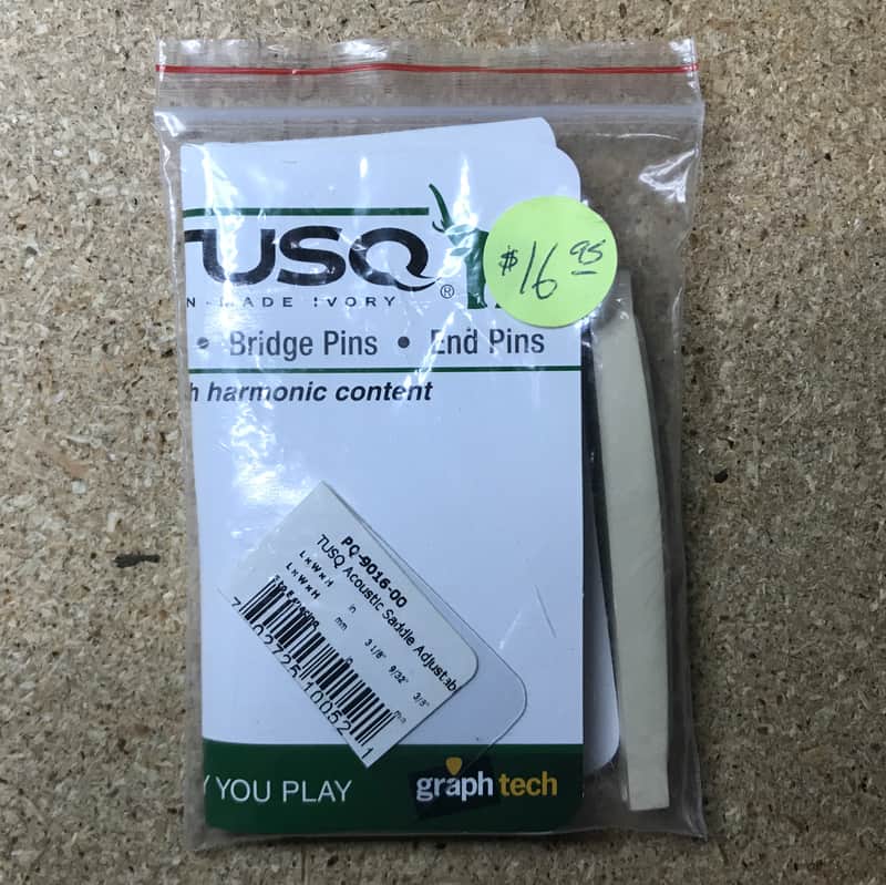 Graph Tech PQ-9016-00 TUSQ Gibson-Style Adjustable Acoustic Guitar Saddle image 1