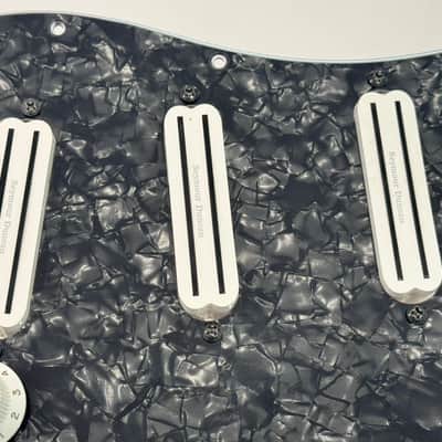 Seymour Duncan Triple Rails Loaded Black Pearl Pickguard Hot Rails Liberator System image 2
