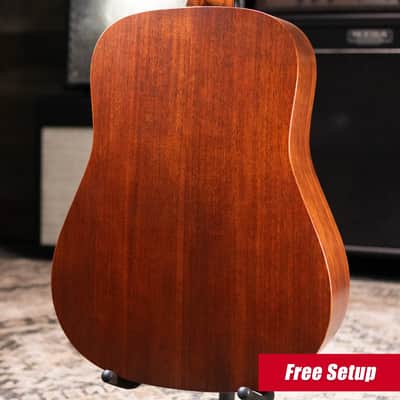 Martin D-17 Dreadnought Acoustic Guitar - Dark Mahogany with Hardshell Case image 2