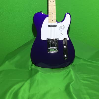 "Danish" Pete Honore Signed Purple Squier FSR Bullet Telecaster Anderton's Beyond Rare! 1 of 500 image 3