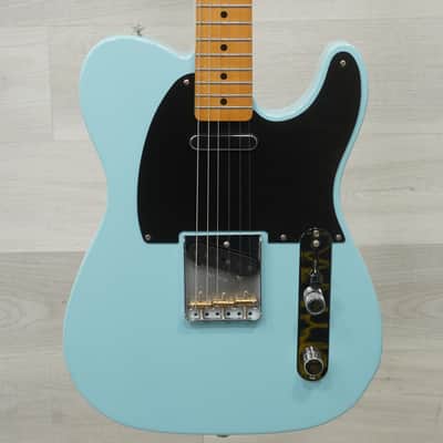 Used Fender Vintera 50s Telecaster Modified Electric Guitar Blue image 1