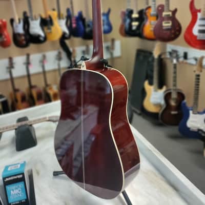 Washburn DFBDA Deep Forest Burl Dreadnought Acoustic Guitar 2022 Amber Fade image 13