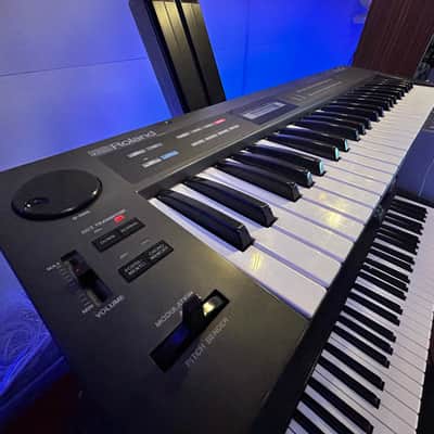 Roland Alpha Juno-1 49-Key Programmable Polyphonic Synthesizer 1985 - 1988 - Black image 3
