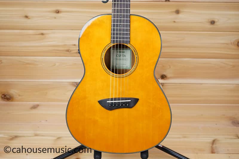 Yamaha CSF-TA TransAcoustic Parlor - Vintage Natural image 1