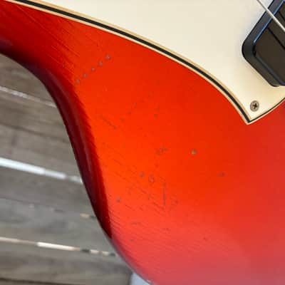 Playing demo link in Description!! Novo Serus J nucleus electric guitar Candy apple red with original case image 9