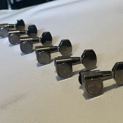 2010's Ibanez RG Series Guitar Dual Pin Cosmo Black Right Hand Tuners Tuning Pegs 6 In Line