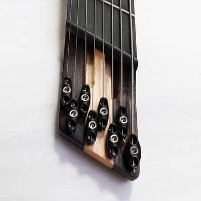 Agile 8 String Multi-Scale Fan Fret Headless Electric Guitar CHIRAL NIRVANA 82528 RL MOD SS Purple B image 4