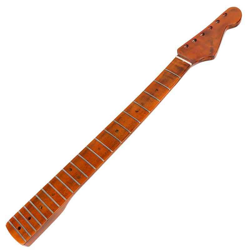 21-Fret Electric Guitar Neck Canadian Maple Handle Integrated Fingerboard for Strat image 1