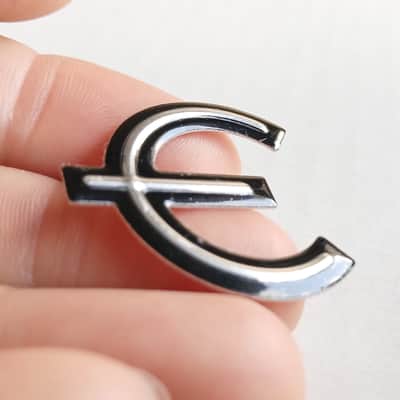 Epiphone Guitar Metal Stylized E Logo / Emblem for Pickguard - Self-adhesive image 3