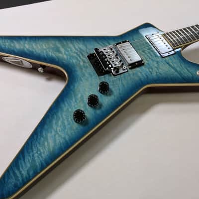 Dean ML 40th Anniversary #1 of 40 Floyd Rose Trem  2017 Faded Denim Guitar image 2