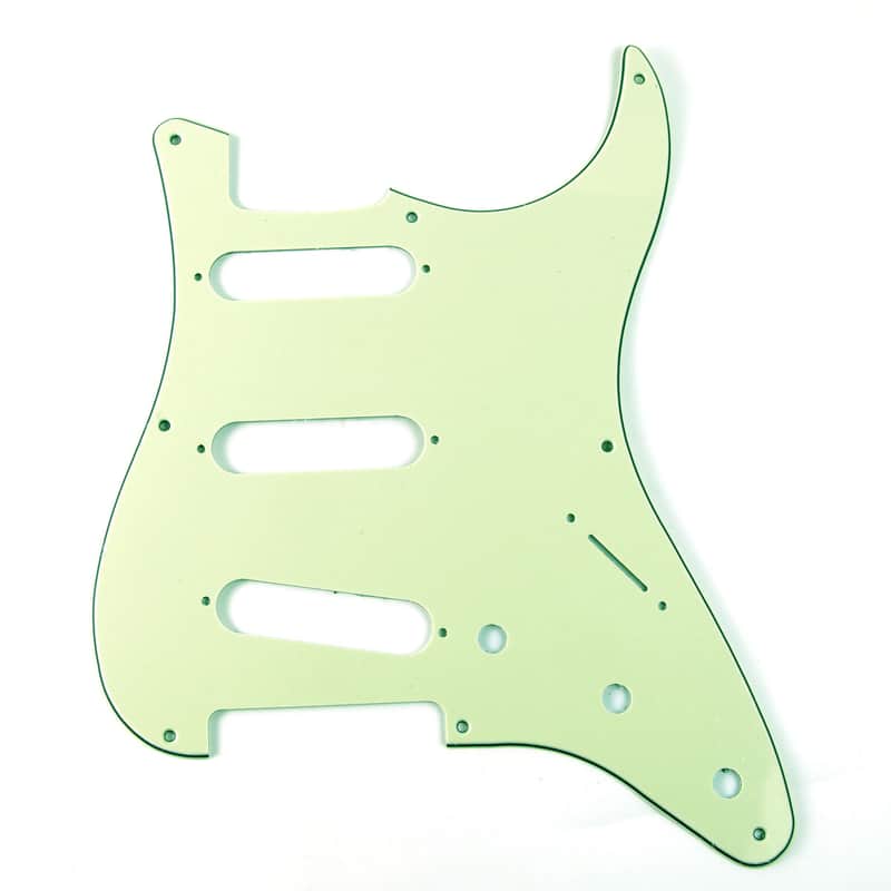 Custom Guitar Pickguard For '57 Strat 8-hole ,3ply Mint Green image 1