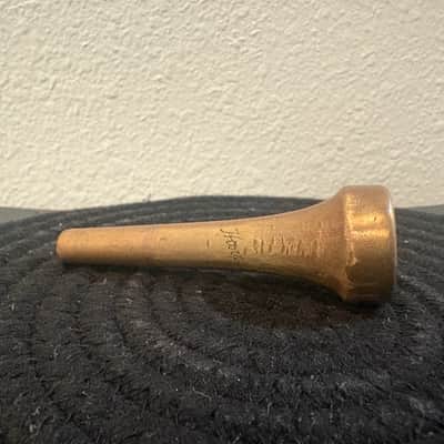 RARE Harry Glantz 6M GP 1920's - Gold Plated Vintage Trumpet Mouthpiece image 5