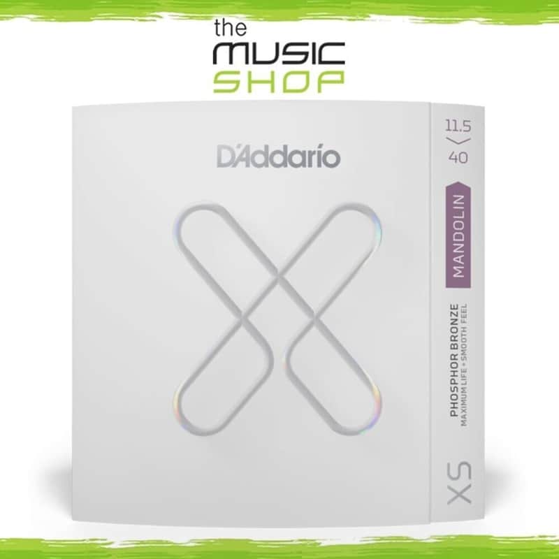 D'Addario XS 11.5-40 Medium Coated Phosphor Bronze Mandolin Strings - XSM11540 image 1